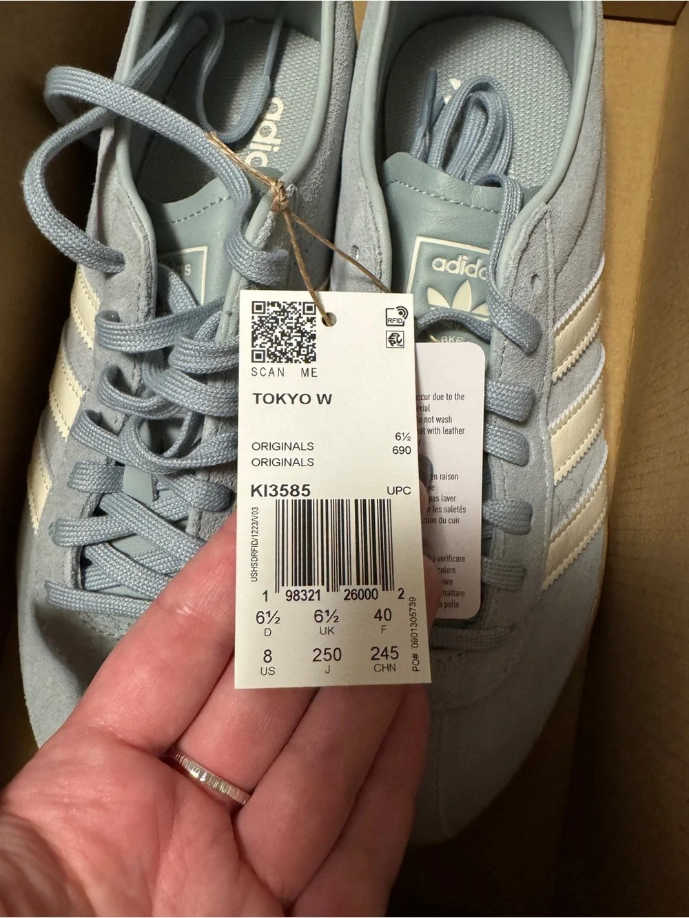 adidas Tokyo W Wonder Sage / Off White / Gum Sneakers — Size 8